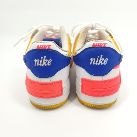 Nike Air Force 1 Low Shadow Shoes Womens Size 9 White Crimson CI0919-105 - Picture 4 of 9